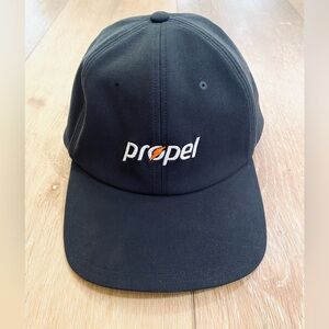 Lululemon Propel Running Cap Black Charcoal Adjustable Lightweight Breathable